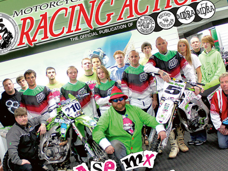 Motorcycle Racing Action Publication Design